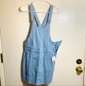 UO light blue overall dress